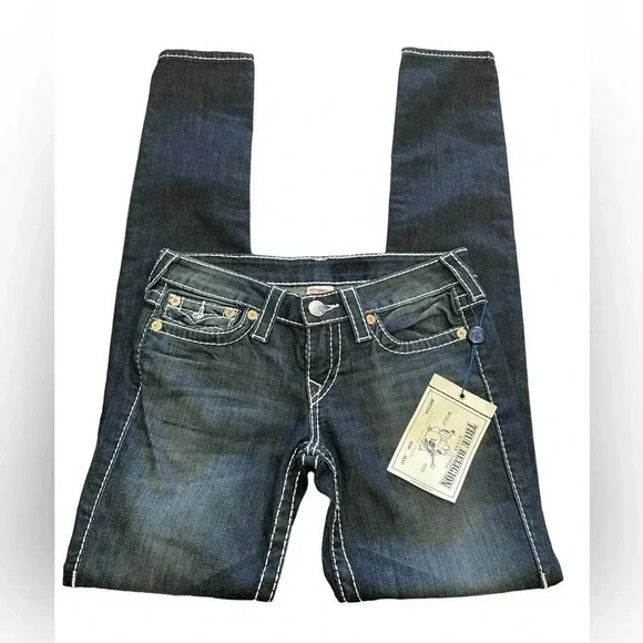 True Religion Skinny Natural Big T Jeans  Size 27 - Picture 4 of 11